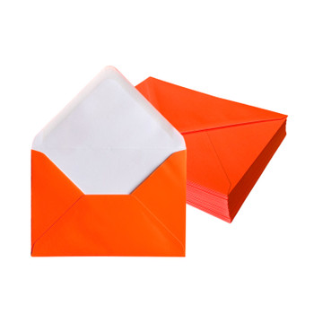 Pack of 50 Vivid Coral Pink 133x184mm Gummed Envelopes