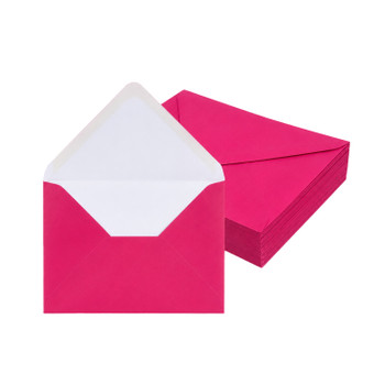 Pack of 50 Vivid Cherry Fizz Pink 133x184mm Gummed Envelopes