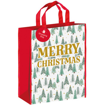 Pack odf 12 Portrait Icon Design PP Non Woven Shopping Christmas Gift Bags