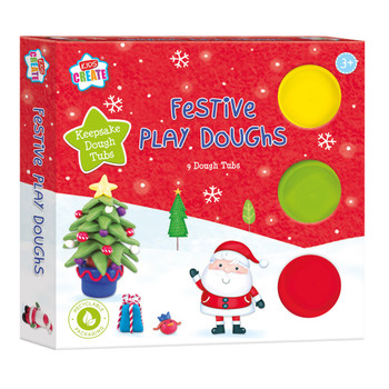 Pack of 9 Christmas Festive Dough Pack