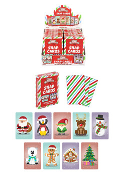 Christmas Snap Card Game (9cm x 6cm) - Memory Pair Game Xmas Stocking Filler Eve Box