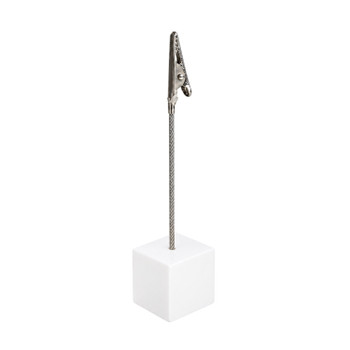Photo Holder Clip with Square White Coloured Resin Base