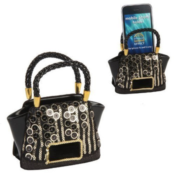 Sophia Handbag Speaker Black/Gold Sequins Design