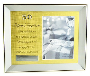 Juliana Brushed S/P Frame Verse & Plaque 50 Years Together