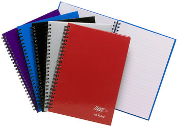 Pack of 5 Twinwire A5 80 Sheet Feint NoteBook