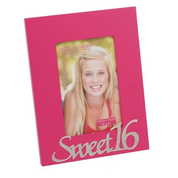 Juliana MDF Frame w/Mirror Letters 6"x4" - Sweet 16