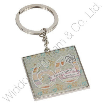 Laura Darrington Patchwork Collection Keyring - 60th