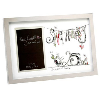 Tracey Russell Photo Frame & Glitter Print Mount - 25th Ann