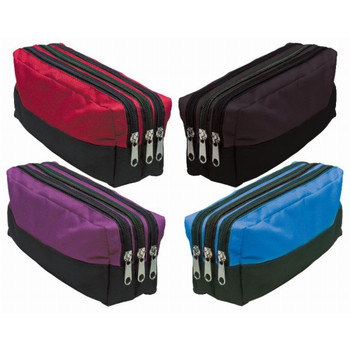 Triple Zip Rectangular Pencil Case Triple Zip Rectangular Pencil Case