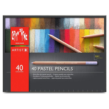 Caran d'Ache Box of 40 Colour Pastel Pencils