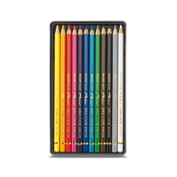 Caran d'Ache 12 Pablo Assorted Colour Pencils in Metal Tin