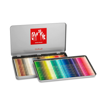 Caran d'Ache 80 Pablo Assorted Colour Pencils in Metal Tin