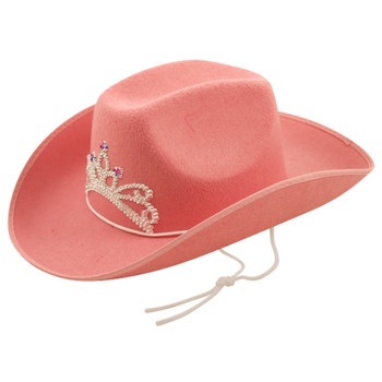Pink Cowboy Hat with Tiara Pink Cowboy Hat with Tiara