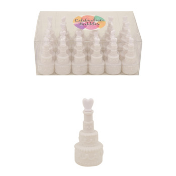 Pack of 24 White Wedding Cake Bubbles Pack of 24 White Wedding Cake Bubbles