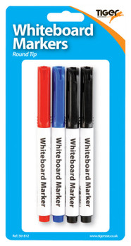 Pack of 4 Slim Whiteboard Markers