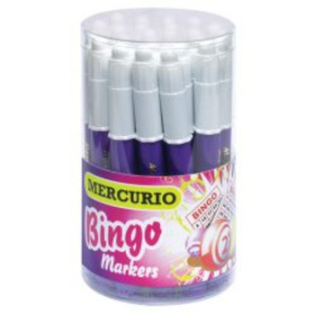Pack of 24 Mercurio Purple Bingo Markers