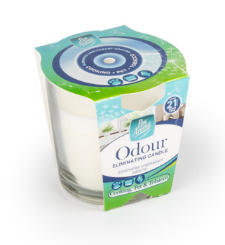 Odour Eliminating Glass Pot Candle
