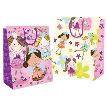 Pack of 12 Medium Fairy Design Gift Bag