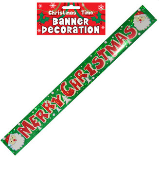 Christmas Holographic Banner 91cm