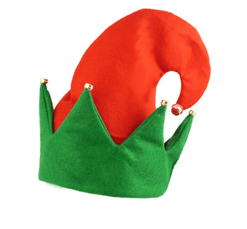 Christmas Elf Hat With Bells For Adult