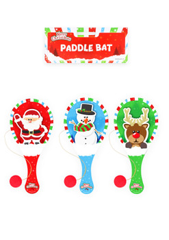 Christmas Wooden Paddle Bat/Ball