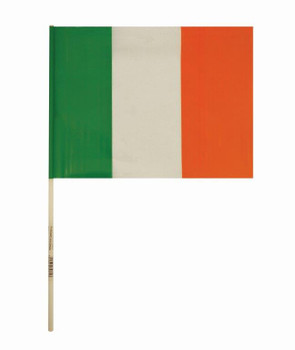 Hand Held Eire Ireland PVC Flag with Stick