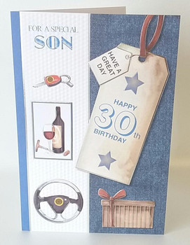 Happy 30th Birthday for a Special Son Greeting Card