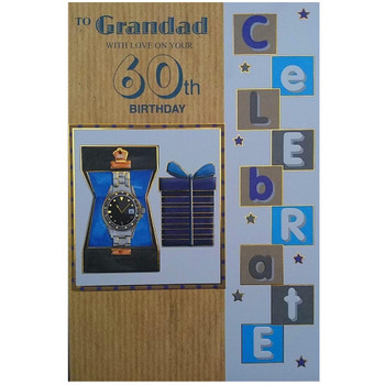 Happy 60th Birthday for a Grandad Greeting Card