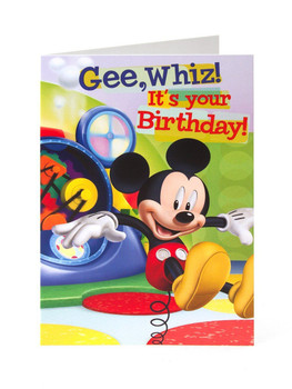 Mickey mouse gee, whiz! it's your birthday!
