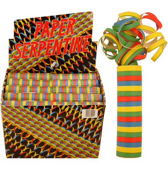 Multi-Colored Paper Serpentine 18 Throws