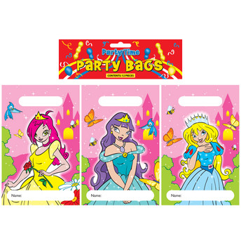 Pack of 12 Princess Design Party Bags