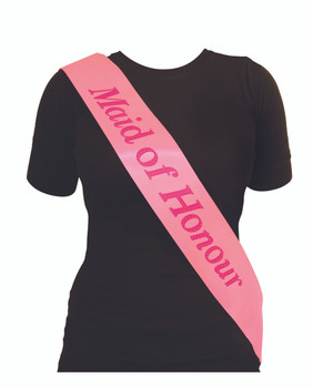 Sash Maid of Honour Pink