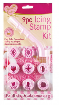 9 Piece Icing Stamp Kit