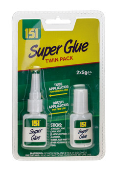 Super Glue Twin Pack 2 x 5G Bottles