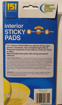 Pack of 80 Interior Sticky Pads