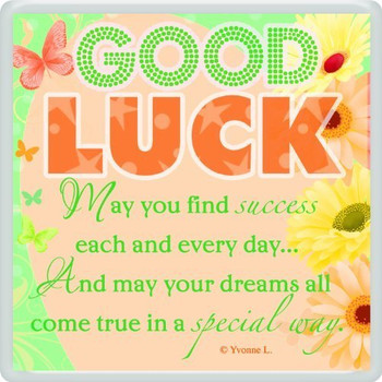 Good Luck Sentimental Fridge Magnet