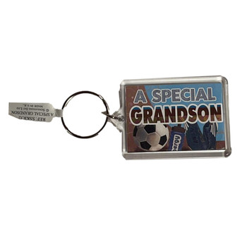 A Special Grandson Sentimental Keyring