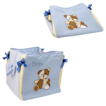 Blue Teddy Design Baby Boy's Toy Bag