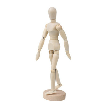 5.5" Artists Wooden Manikin - Moveable Adjustable Limbs Human Mannequin