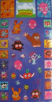 Moshi Monsters Sheet of 34 Stickers