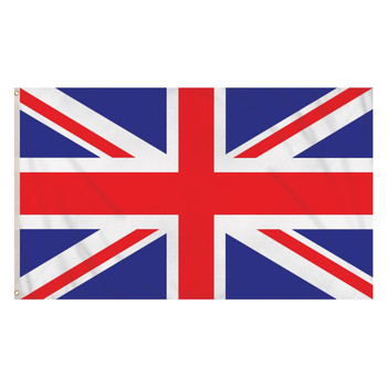 Union Jack Flag Polyester 3 ft. x 5 ft. - England United Kingdom British National Flag Outdoor Events Celebrations Patriotic Displays