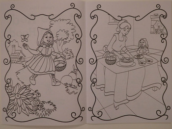 Classic Tales Little Red Riding Hood Sticker Book Kids Children