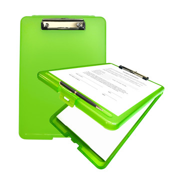 A4 Green Clipboard Box File - Storage Filing Case A4 Green Clipboard Box File - Storage Filing Case