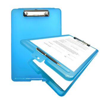A4 Blue Clipboard Box File - Storage Filing Case A4 Blue Clipboard Box File - Storage Filing Case