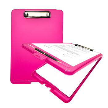 A4 Pink Clipboard Box File - Storage Filing Case A4 Pink Clipboard Box File - Storage Filing Case