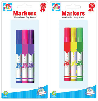 Pack of 3 Wipe Clean Markers