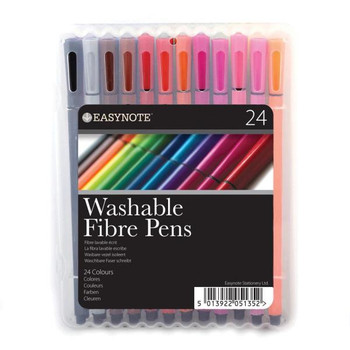 Pack of 24 Washable Easynote Fibre Pens