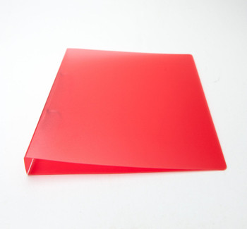 A5 Slim Red Translucent Ringbinder - Filing Ring Binder Storage