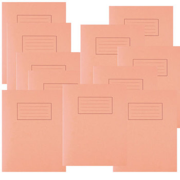 Pack of 100 9"x7" Orange 5mm Square Inner Exercise Books Pack of 100 9"x7" Orange 5mm Square Inner Exercise Books