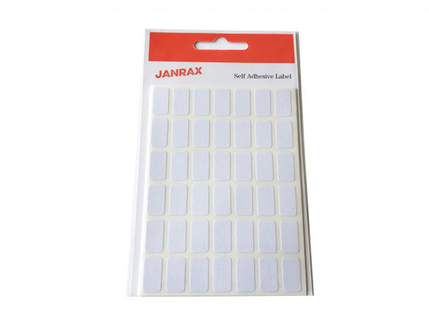 Pack of 294 White 9x16mm Rectangular Labels - Adhesive Stickers